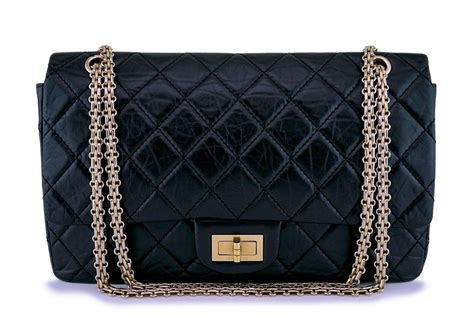 chanel black on black reissue